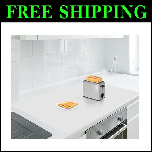 Extra Large 35.3"x23.5" Heat Resistant Silicone Counter Mat - Non-Slip & Durable