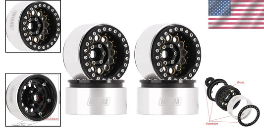 153g Heavy Brass & Aluminum Wheels – Enhance Climbing Performance for RC Cars