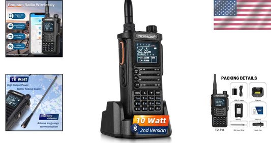 Advanced 2nd Gen Ham Radio with Wireless Programming, Dual Band & LCD Screen