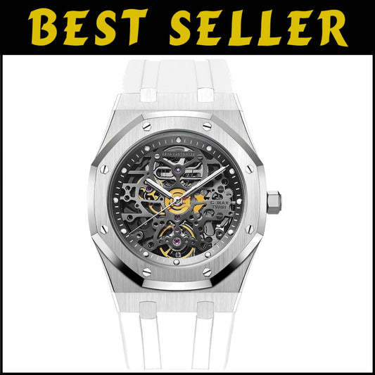 Innovative Skeleton Diver Watch with Premium Silicone & 50M Water Resistance