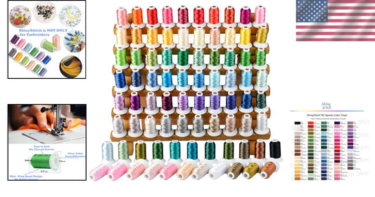 High-Quality 82 Spool Polyester Embroidery Thread Kit - Satisfaction Guaranteed