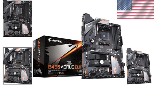 AORUS ELITE Gaming Motherboard: AMD Ryzen Support with Enhanced Audio & Cooling