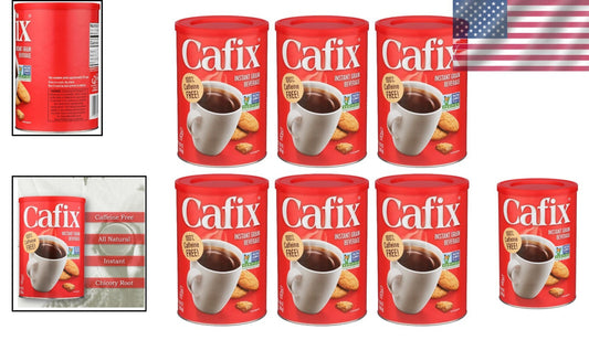 Caffeine-Free All-Natural Instant Coffee Substitute - Pack of 6 (7.05 oz each)
