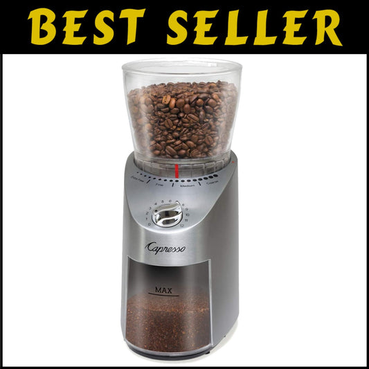 Infinity Plus Stainless Steel Burr Grinder: Precision Grinding for Every Brew