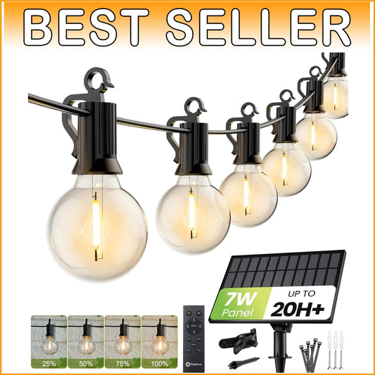 Dimmable 208FT Solar Patio Lights with Timer and Remote - Festive Outdoor Decor