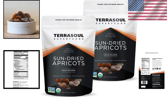 Delicious 4 Lbs Organic Apricots - Non-GMO, Sun-Dried, Gluten-Free Snack