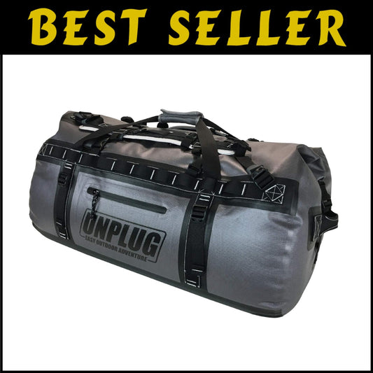 Ultimate Waterproof Adventure Bag | 65L Heavy Duty Duffle for Outdoor Activities