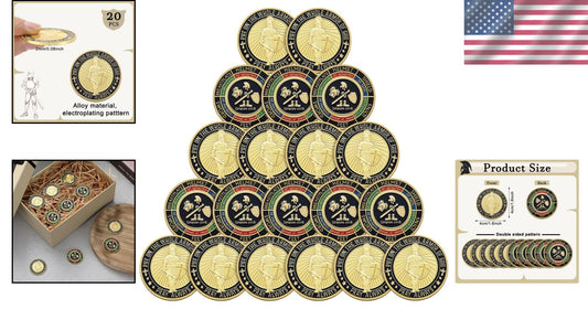 20 Pcs Armor of God Commemorative Coins - Perfect Christian Gifts & Collectibles