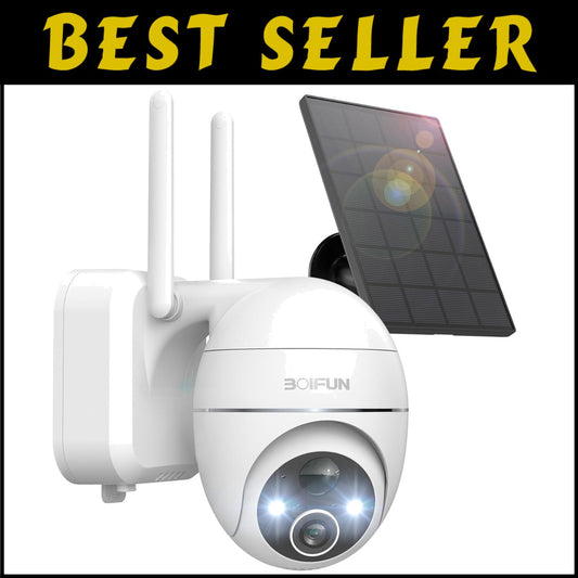 Color Night Vision Solar Security Camera with Adjustable Features for Outdoors