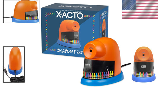 X-ACTO Pro Electric Crayon Sharpener with SafeStart Motor - Ideal for School Use