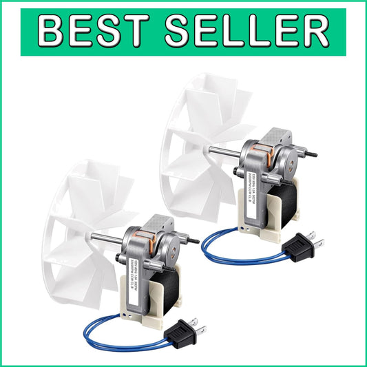 2-Pack Bathroom Fan Motor and Blower Wheel Set - Compatible with Nutone Models