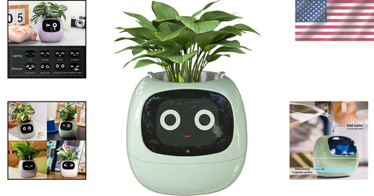 Lightweight AI Flowerpot with Gesture Interaction Features – Perfect Gift!