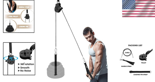 Essential Tricep Pulley System with Steel Components - Perfect for Home Gyms