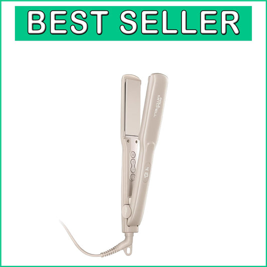 Versatile Adjustable Heat 1.25" Flat Iron - Ceramic Plates for Shiny Hair