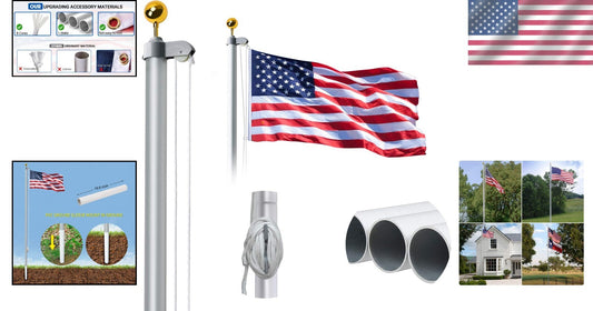 Corrosion Resistant 20FT Flag Pole for Outdoor Residential or Commercial Use
