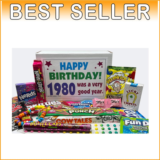 Blast from the Past: 1980s Candy Assortment for 45th Birthdays - Gift-Ready
