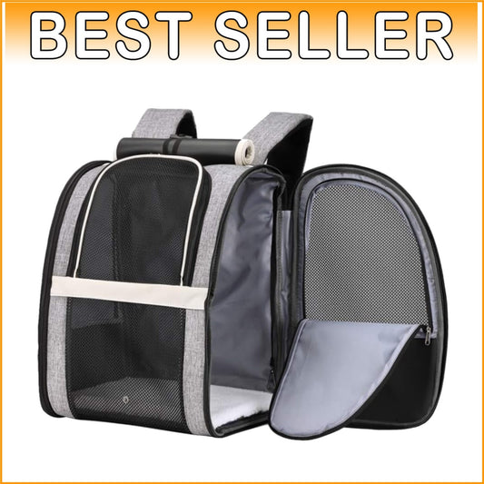 Collapsible Pet Carrier Backpack with Window for Stress-Free Travel Outdoors