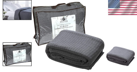 Durable Cozy Cotton Blankets King Size - Ideal for Reading, Napping, or Working