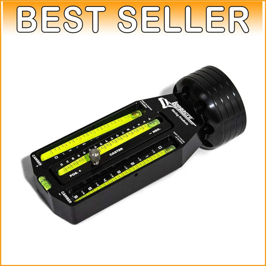 Aluminum Caster Camber Gauge for Optimal Vehicle Performance - Magnetic Fit