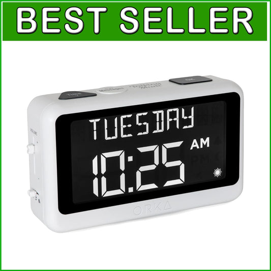 Digital Talking Clock & Pill Reminder with Adjustable Features for Elderly Care