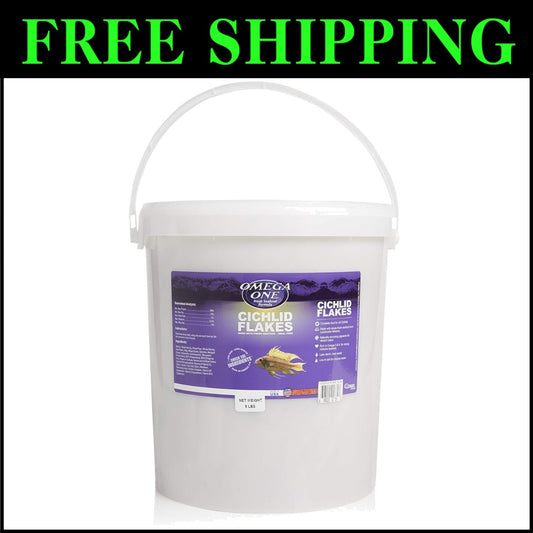 5 lb Alaskan Cichlid Flakes: Nutrient-Rich, Sustainable Fish Food for All Stages