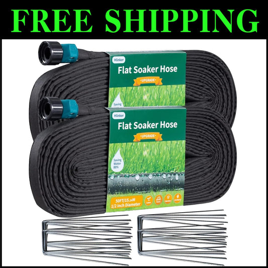 Sustainable 100 ft Linkable Soaker Hose - Optimize Your Garden Irrigation System