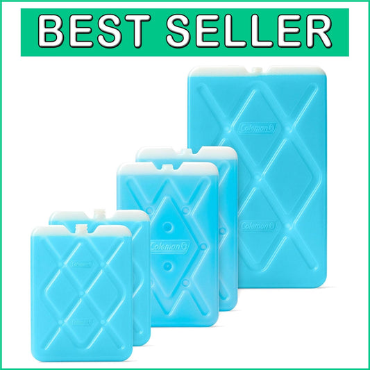 Durable Slim Ice Packs for Coolers - 5-Pack Leak-Proof & Dishwasher Safe