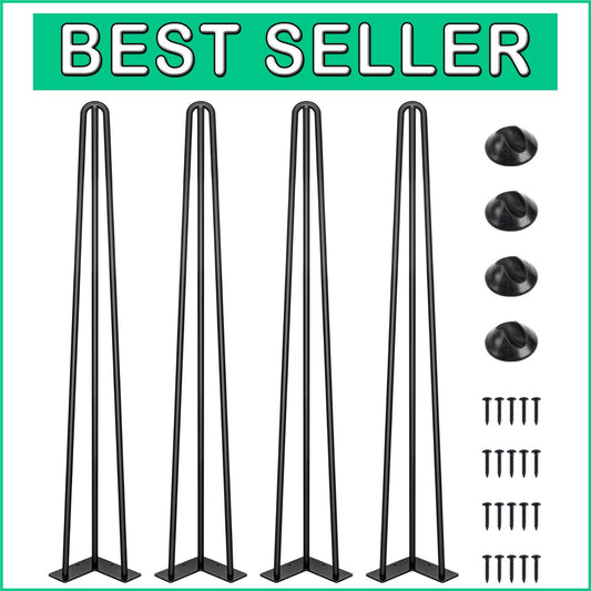 Versatile 30 Inch Hairpin Legs - Ideal for Coffee, Dining, or Night Stand Tables