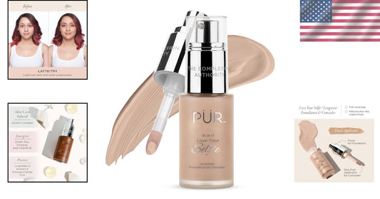 Flawless Matte Foundation & Concealer Cream - Two Application Methods Available