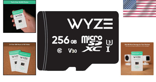 High-Speed 256GB MicroSDXC Card - Waterproof & Compatible with Multiple Devices