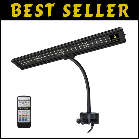 Remote-Controlled 20.4-Inch Aquarium LED Light for Vibrant Fish and Coral Growth