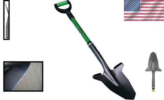 Award-Winning Ergonomic Garden Shovel with Steel-Reinforced Fiberglass Handle