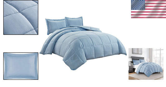 Elegant King Size Down Alternative Comforter Set - 3-Piece Lightweight Design
