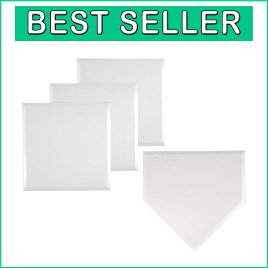 Weather-Resistant MLB Throw Down Rubber Bases Set for Youth Baseball & Softball