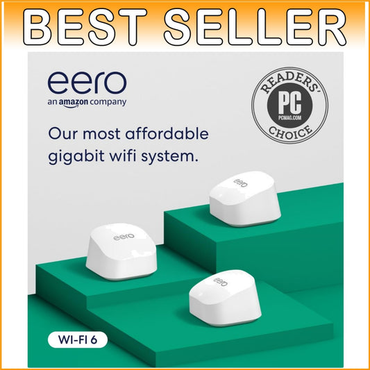 Affordable Amazon 6+ Mesh WiFi 6 System - Ultimate Connectivity for Large Homes