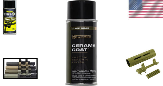 Durable Matte Ceramic Coating Spray - 4oz Olive Drab, Scratch Resistant Solution