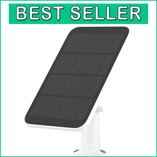 3W Outdoor Solar Battery Charger for Wireless Security Cameras - IP65 Waterproof