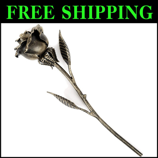 Elegant Handcrafted Bronze Rose - Perfect for Valentine’s Day and Weddings