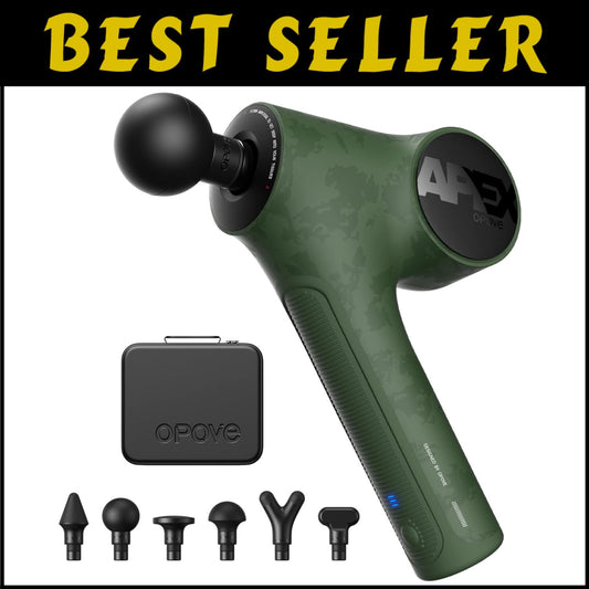 Ergonomic Apex Green Massage Gun: Relaxation & Efficient Muscle Recovery Device