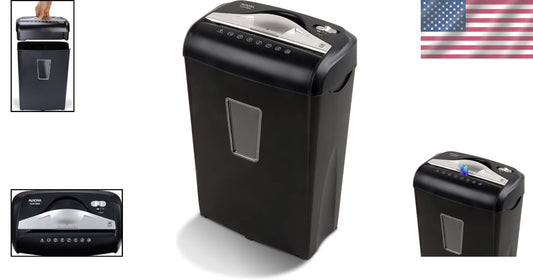 Efficient High-Security 8-Sheet Micro-Cut Shredder with Thermal Protection