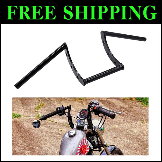 Universal 22mm Z Bars for Softail, Dyna & Sportster - Premium Black Finish