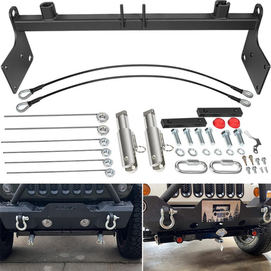 Easy Install Jeep Wrangler Tow Bar Base Plate - Perfect Fit for JK JKU 2007-2018
