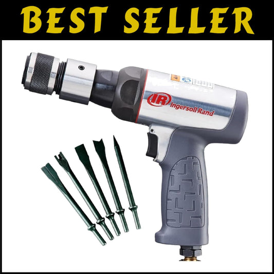Vibration-Reduced AIR Hammer Kit with Quick-Change Chisels - Ultra Efficient