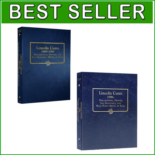 Elegant Lincoln Cent Coin Album - 1909 to 2024, Secures and Displays Cents