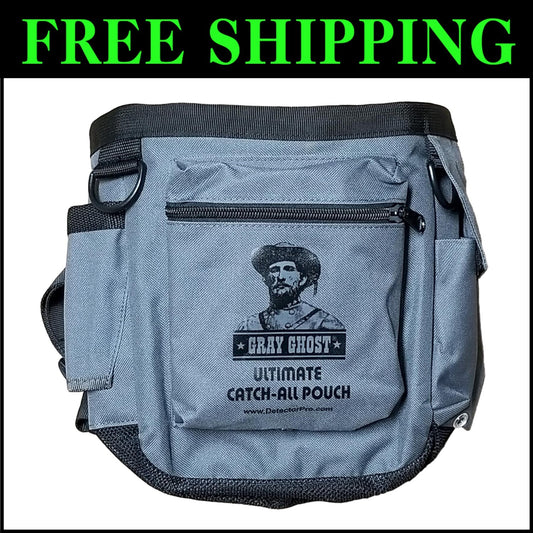 Ultimate Gray Ghost Catch-All Pouch with 5 Sealed Pockets & Adjustable Waist