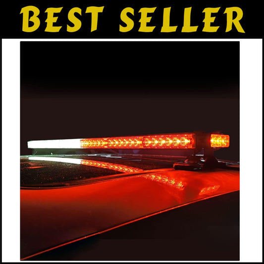 Versatile Waterproof LED Strobe Light Bar with Magnetic Mount for All Vehicles