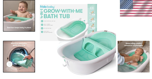 Versatile 4-in-1 Baby Tub with Removable Seat – Ideal from Newborn to Toddler