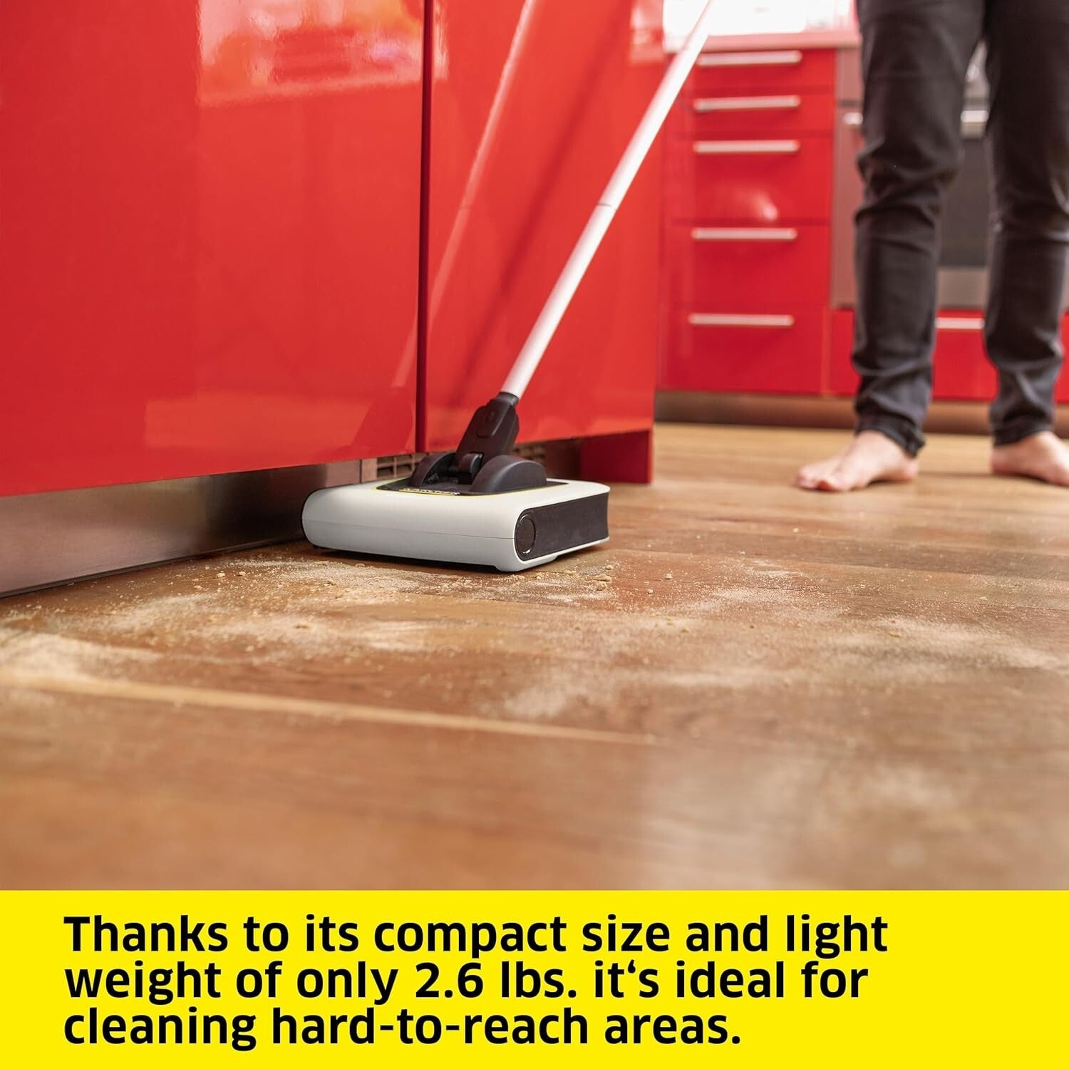 Fast & Efficient KB 5 Electric Broom - Ideal for Low-Pile Carpet & Hard Floors