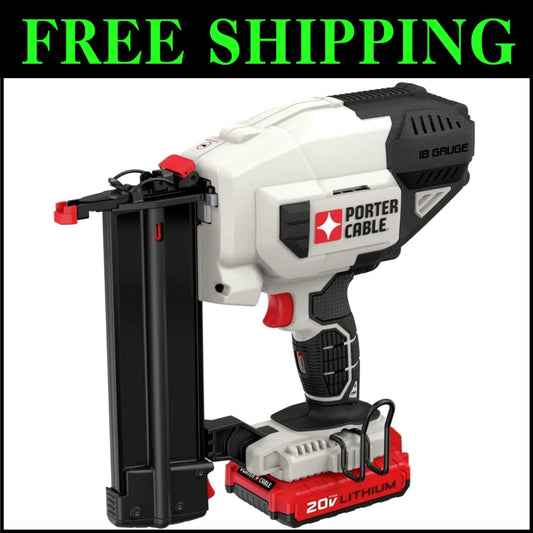 18-Gauge Cordless Nailer Kit with 20V Battery and Charger - Perfect for Crafts