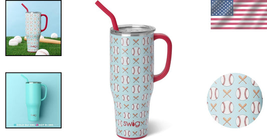 Stylish 40oz Stainless Steel Tumbler: Keeps Drinks Hot & Cold - Ideal for Travel